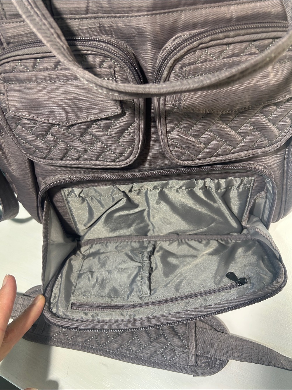 Lug Mini Puddle Jumper Bag in Heather Gray - Picture 5 of 7